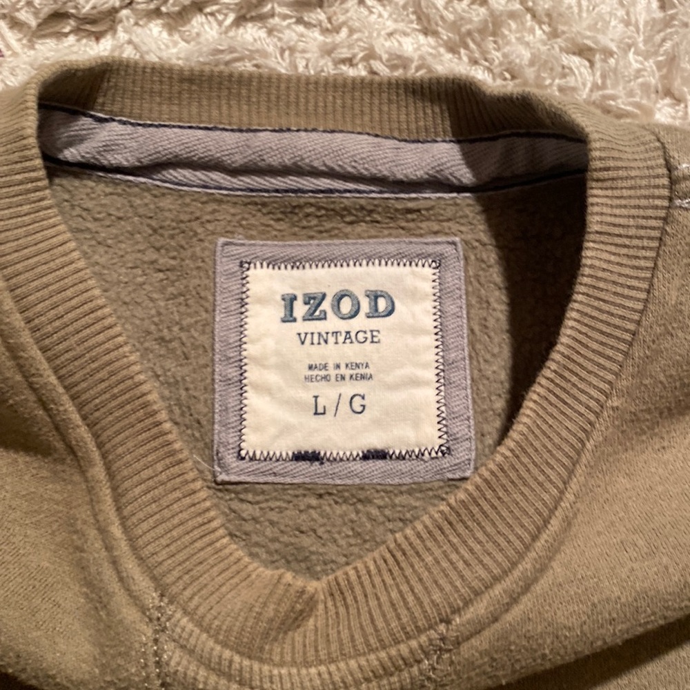 IZOD VINTAGE SWEATER LONG SLEEVES SIZE L/G